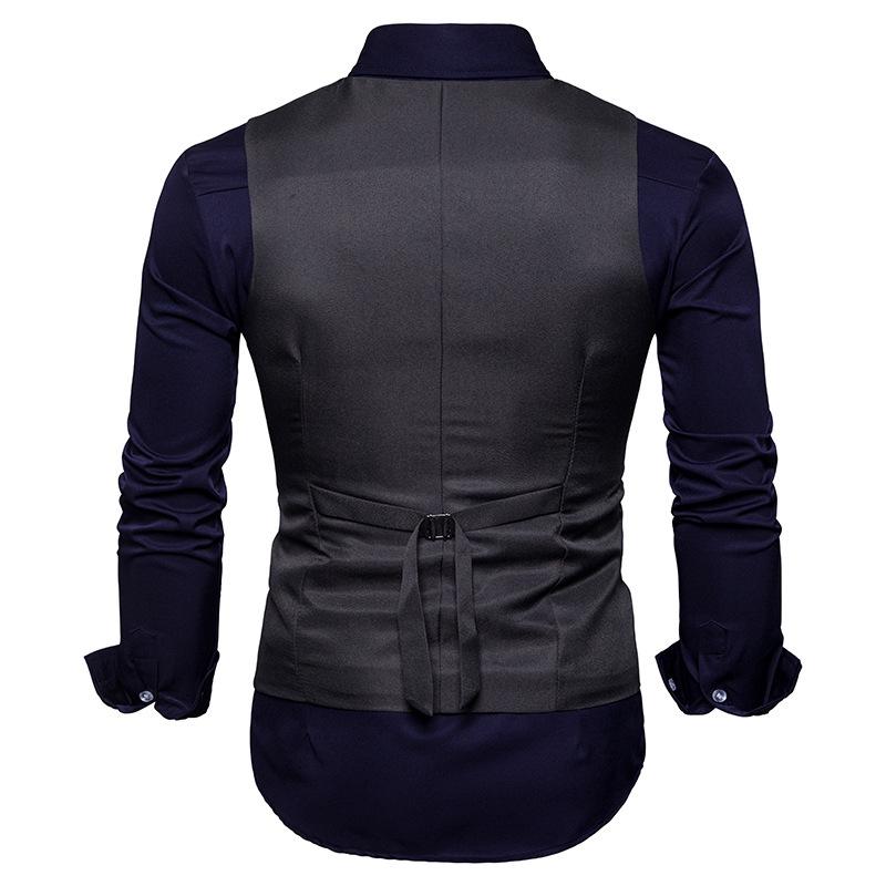 2021 Men's Double-Breasted Formal Vest Waistcoat