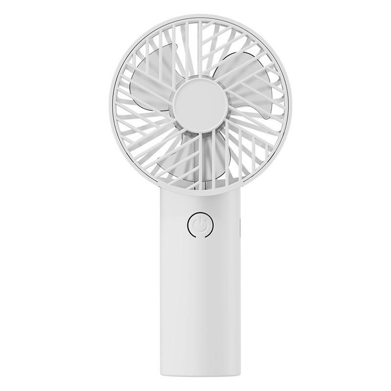 Portable Mini Handheld USB Fan with Phone Holder Rechargeable белый