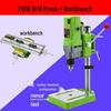 Compact High-Speed Precision Bench Drill with Variable Speed and Mobile Cross Slide Table