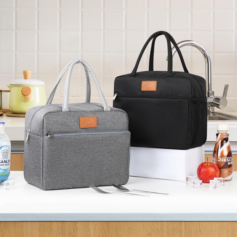 Portable Insulated Aluminum Foil Lunch Bag - Waterproof Picnic, Work, or School Bento Bag