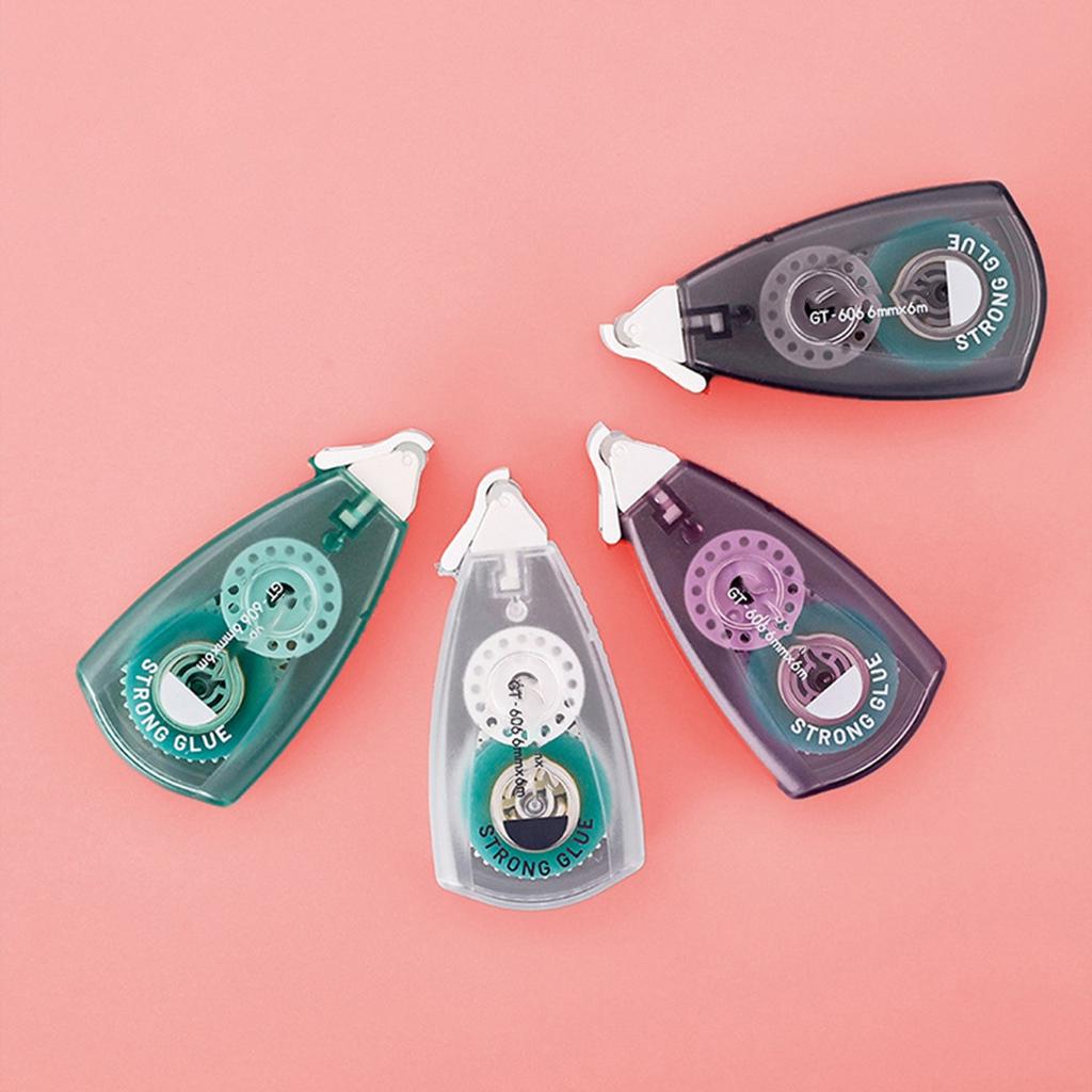 Dot Roller Adhesive Tape With Correction Tape Dispenser Portable Double Sided Glue Tape For Journaling