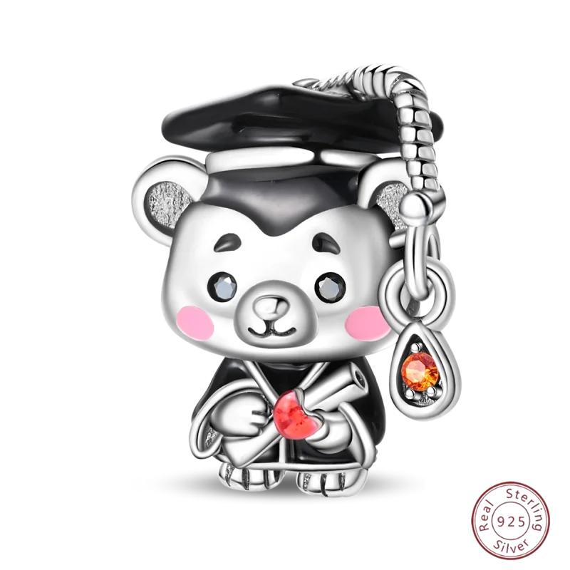 Halloween Charm Copper Poker Card Pendant Beads Black Spade 10-A Royal Flush Red Heart 10-A Charm For Bracelet Woman Jewelry