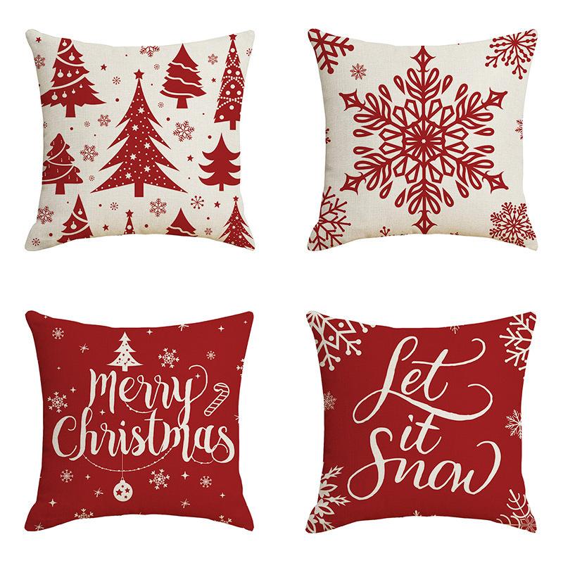 45cm Christmas Four Piece Pillowcase Set  Christmas Decoration Home Decoration 2024 Christmas Decoration