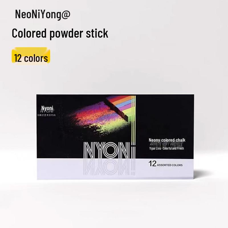 

Neoni Professional Colored Chalk Sticks - 12, 24, 48 Colors for Drawing & Hand-Painting Other