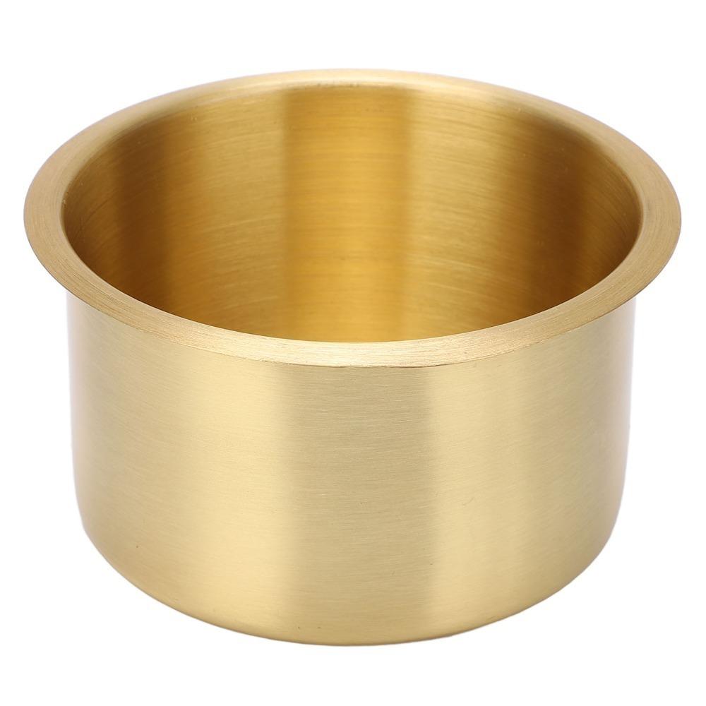 Stainless Steel Drink Bottle Stand Brass Plating Bottle Mount Universal Cup Holder  Yacht