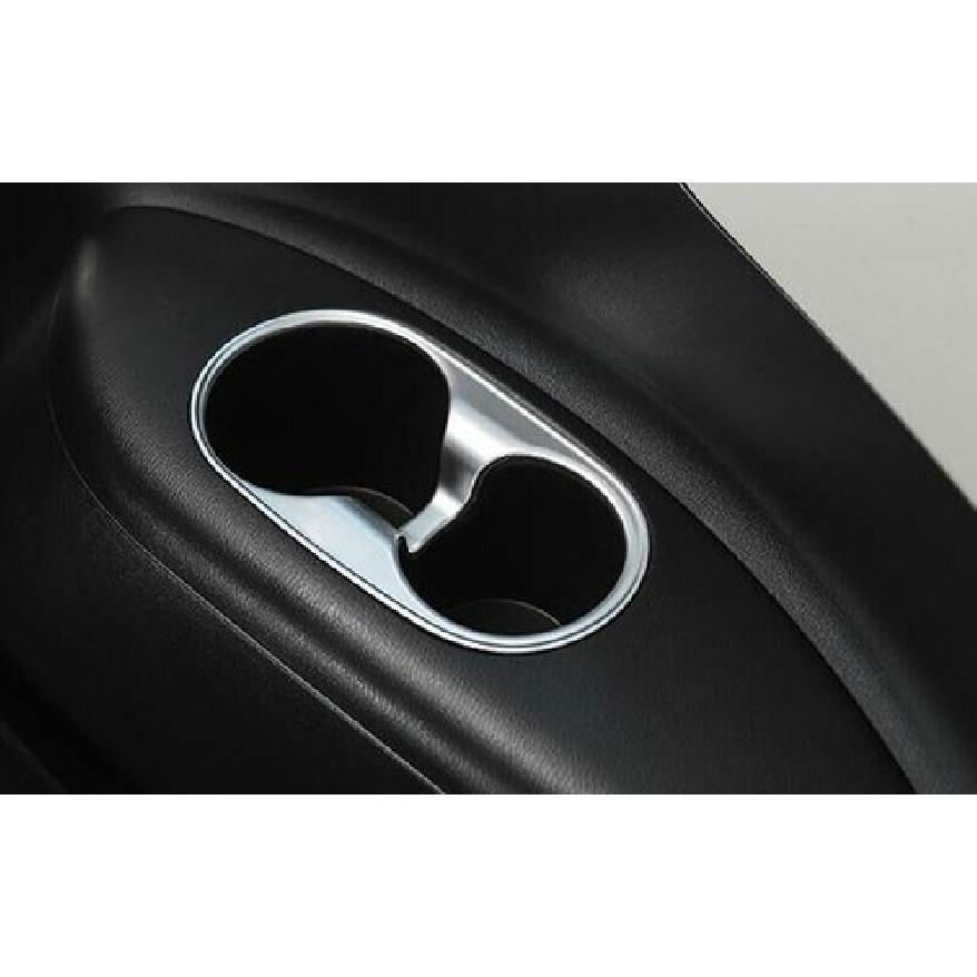 Matte Silver Central Console Water Cup Cover Trim For Nissan Armada Y62 17-