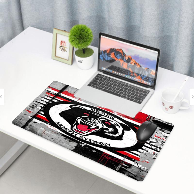 North Sydney Bears Print Mouse Pad, Anti‑Slip Desktop keyboard Mat, for PC Laptop Gaming Working Daily Use, Cool Festival Surprise Gift