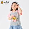 B.Duck Girls' Short Sleeve Cartoon T-Shirt