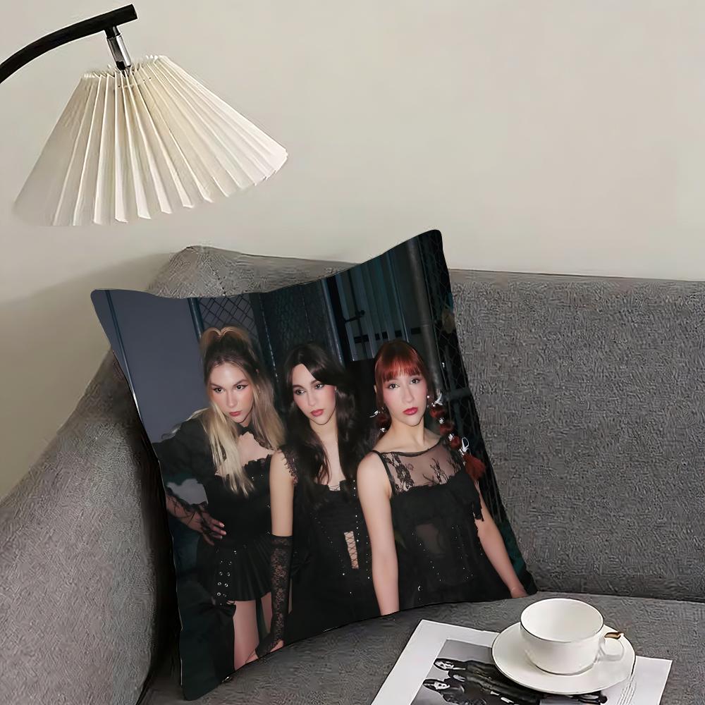 

The WWarning Band Cushion Cover Pillowcase Ultra Soft Skin Friendly Fabric Cloud Like Comfort Concealed Zipper 30x30cm