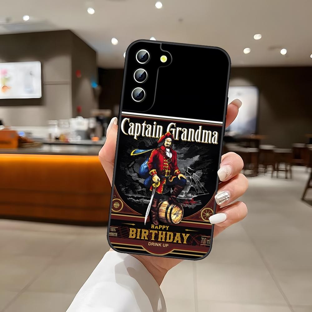 Luxury Rum C_Captain Morgan Phone Case For S25 Samsung S26 S24 Ultra S22 S23 S20 Fe S21 Plus A54 A34 A16 A53 Back Cover