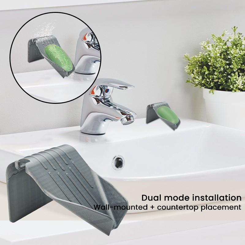 Automatic Drain Bath Ball Soap Storage Rack Dish Bathroom Sink Bathing Accessories Rack
