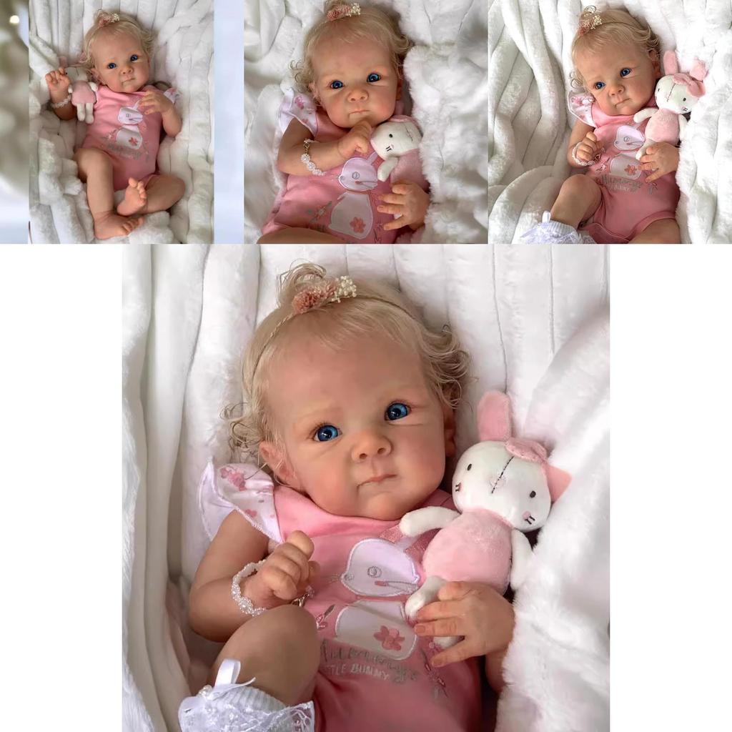 Silicone Baby Reborn Doll Realistic Vinyl Collectible Toy For Gift And Display