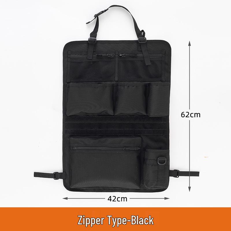 Tactical Car Seat Back Storage Bag for Camping and Everyday Use
