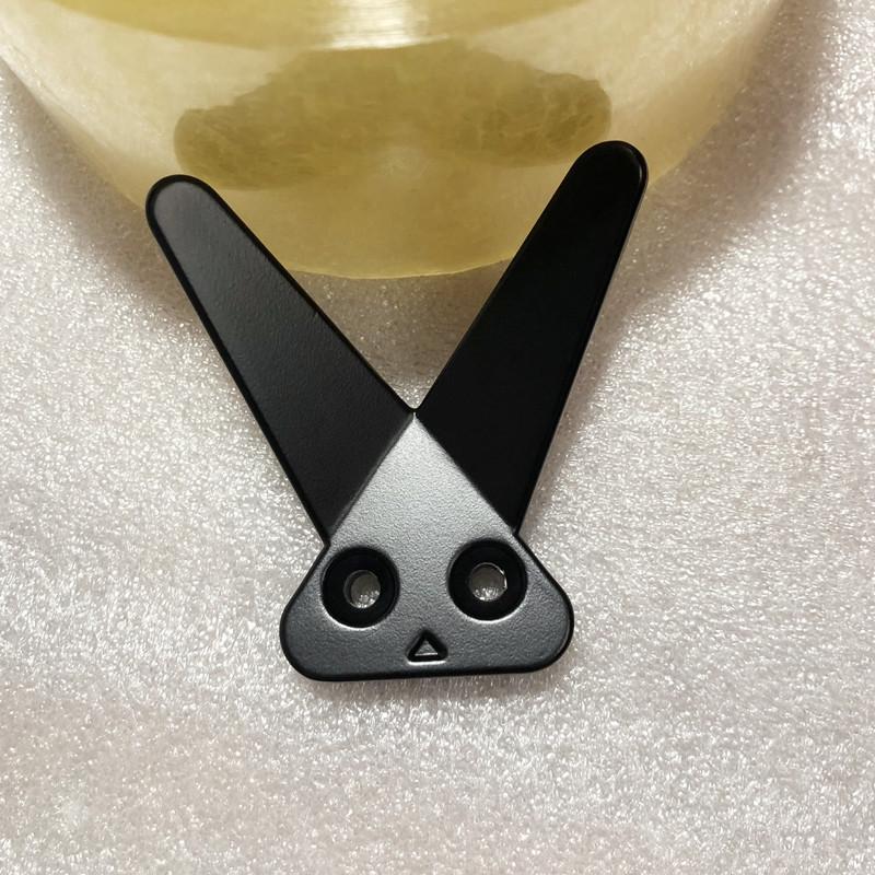 Nowoczesny Królik Amerykański Czarny Hak na Ubrania Szafka, Akcesoria Sprzętowe do Garderoby Hak na Ubrania ze Stopu Cynku