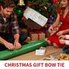 Christmas Tree Ribbon 6.5 Ft Christmas Strap Decoration Champagne Color Wreath Ribbon For Holiday Wrap Present Tree Decor Bow