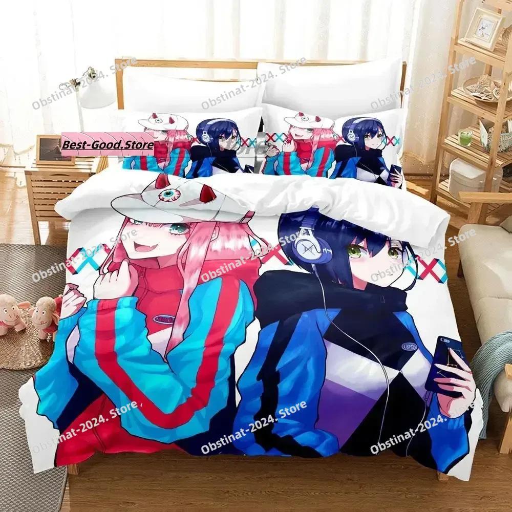 Darling In The Franxx Bedding Set Single Twin Full Queen King Size Bed Set Aldult Kid Bedroom Duvetcover Sets 3D bed sheet set