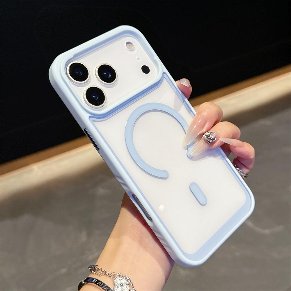 

For iPhone 17 Air 16 15 14 13 12 Pro Max Plus transparent Case For Magsafe Magnetic Wireless Charging Hard Acrylic Clear Cover iPhone 15