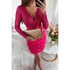No Brand Readytowear Sparkling Sequin Dress With Long Sleeves For Casual Autumn Winter Fashion