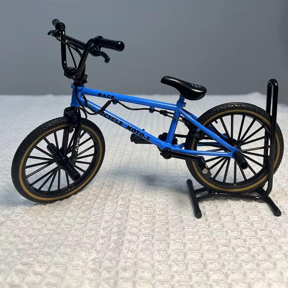 Parking Rack Finger Mini Bike Zinc Zinc Alloy Metal Simulation Bike Kids Toy Bicycle Model Toy Boys Gift