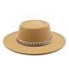 Chain Dome Convex Top French Top Hat Style Felt Hat 8.5Cm