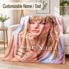 Personalisierte Flanelldecke Taylor Swift Druck Warme Gemütliche Decke Zuhause Sofa Bettwäsche