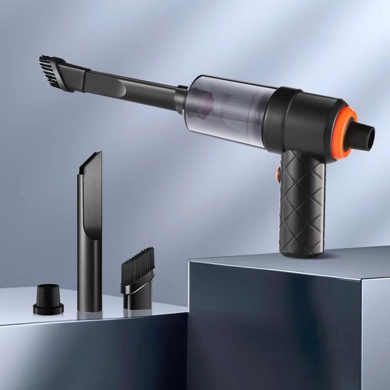Car wireless mini high-power car vacuum cleaner, blow dryer, suction and blowing dual-purpose pet hair cleaner
