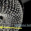Lampadario di cristallo trasparente da 10 pezzi, pendente a sospensione con prisma in vetro, sfera di cristallo da 20 mm