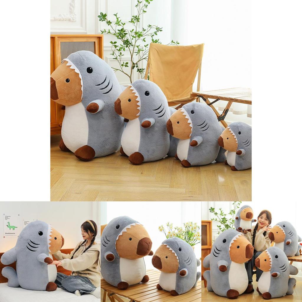 Soft And Cuddly Shark To Capybara Plush Toy Pillow Ideal For Kids And Adults