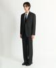 NONBLANK Wool Flannel Semi-Wide Fit Slacks_Dark Grey