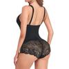 Mulheres Sexy One Piece Renda Lingerie Fina Respirável Bodysuit Controle de Barriga Levantamento de Bumbum Shapewear Roupa Interior Sem Costura