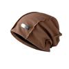 Street niche ins show face small plain pile hat spring and autumn versatile temperament fashion bag head knitted cold hat