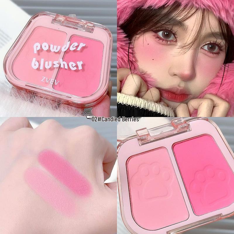 

Румяна и хайлайтер Yalin ZVEV двухцветные - Натуральный матовый контур, отбеливающий нюдовый макияж со стойкой, не осыпающейся пудрой.