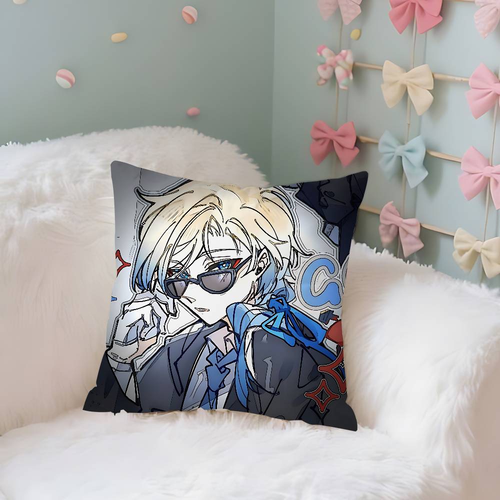 Cute M-Michael Kaiser Case Plush Fabric Soft Pillowcase Double Sided Print Cushion Cover Household Gifts