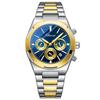 CHENXI Men's Multifunctional Watch with Calendar Moon Phase Chronograph Steel Strap Luminescence Waterproof Reloj Hombre