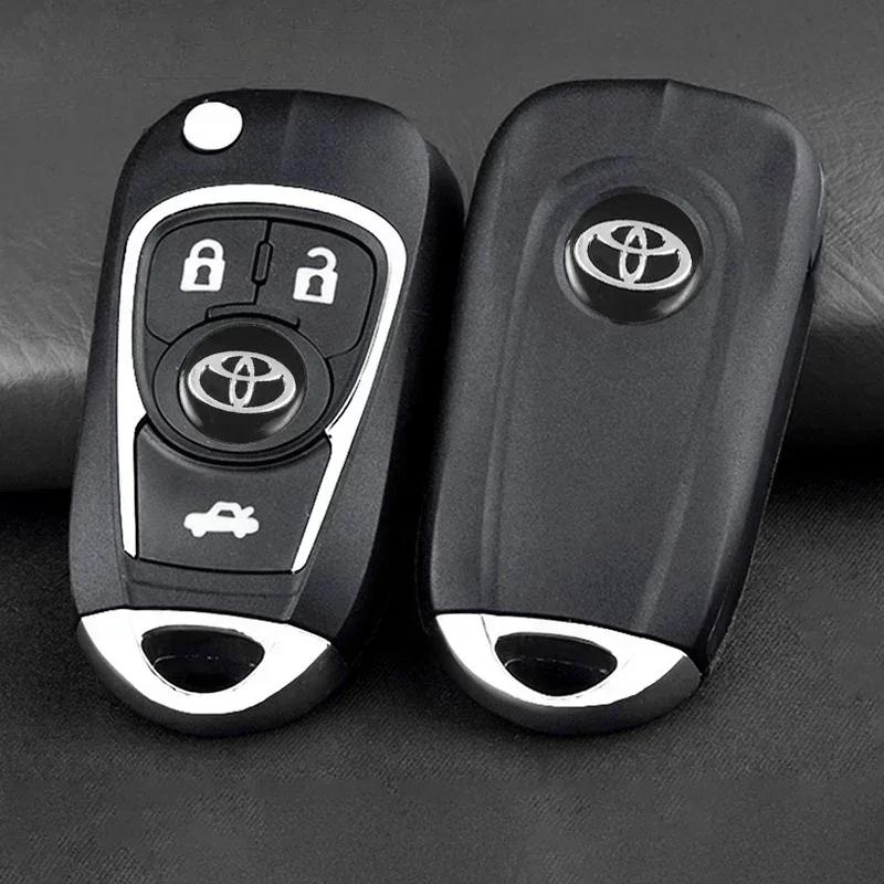14MM Fernbedienungs-Autoaufkleber Emblem Zubehör Für Toyota Yaris Corolla Avensis Aygo Vitz Vios Yaris Mark-X Mirai