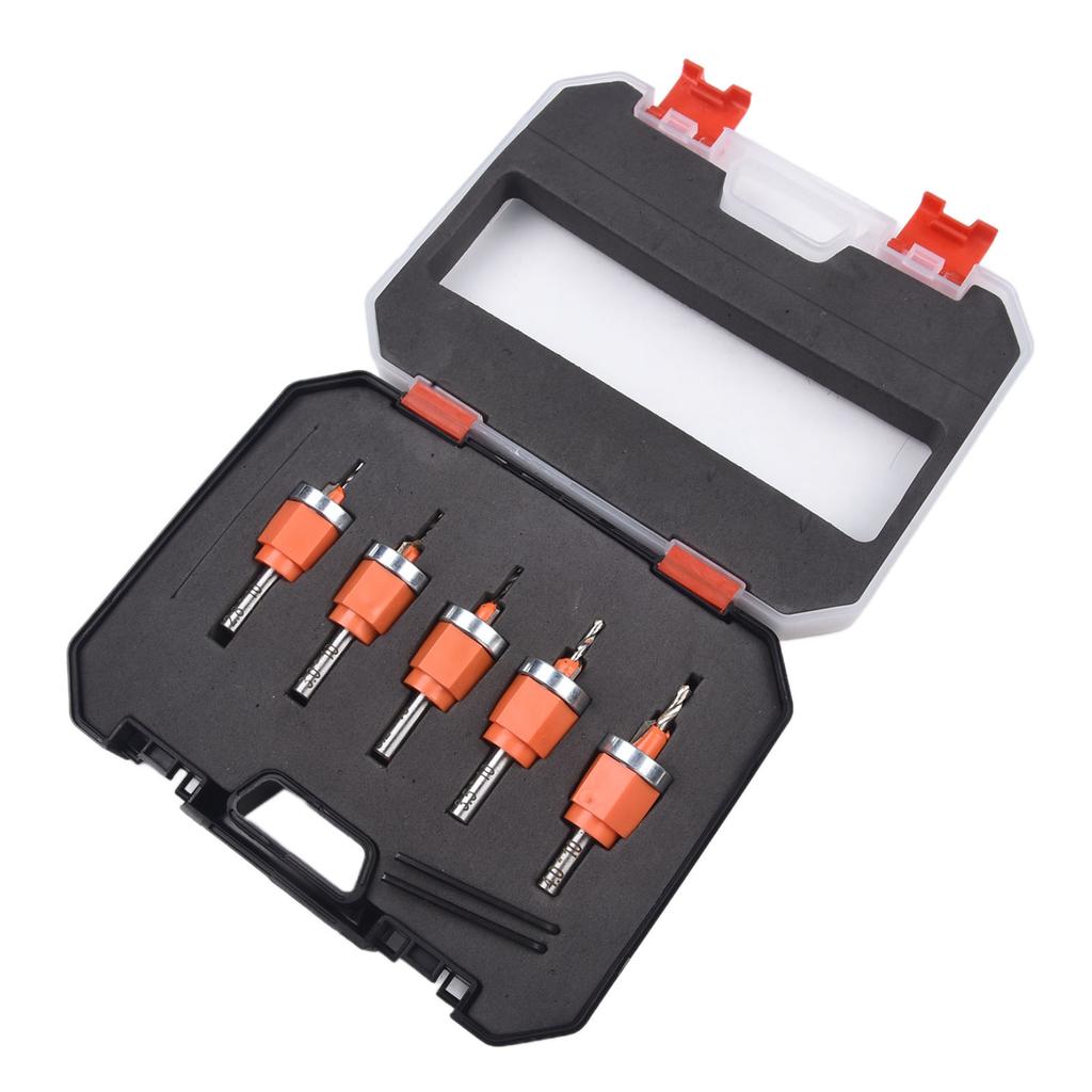 Bit Carrying Case Countersink Drill Bit Portable Total Length Blade Length Uniform Holes Carrying Case Woodworking Tasks Compact