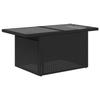 Ensemble de canapé de jardin vidaXL 7 pièces avec coussins en rotin noir, Canapé de jardin 2 places vidaXL avec rangement et 3357050