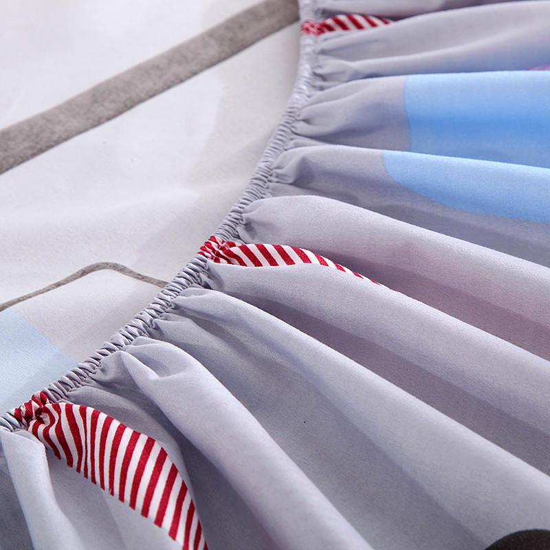 Drap-housse de matelas avec drap-housse élastique tout autour, antidérapant, anti-poussière(Sans taie d'oreiller)