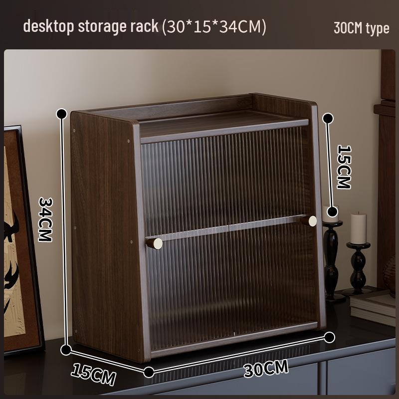 Acrylic Multi-layer Office Desk Organizer: Movable Dustproof Storage Shelf for Study Room.
