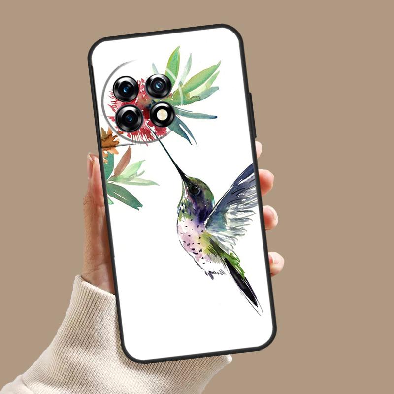 Hummingbird and Flowers Case For OnePlus Nord CE 5 2 3 4 Lite N30 OnePlus 13 11 12 15 13T 13R 10T 12R 9 10 Pro Cover