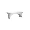 Perel Table Cover for Arched Rectangular Table White Fp400