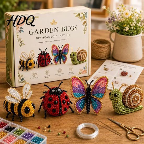3D Beaded Animal DIY Kit Tiny Kit Beading with Instructions Handmade Colorful Bead Jewelry Cute Craft Set for Adults Beginners Teens Creative Arts