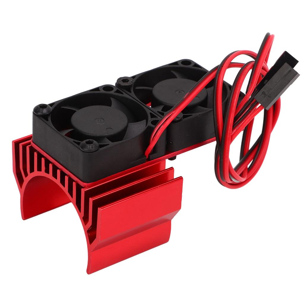 S3670 2650KV RC Brushless Motor Waterproof with 120A Brushless ESC XT60 Plug Dual Fan Motor Heat Sink Set for 1/8 RC Crawler