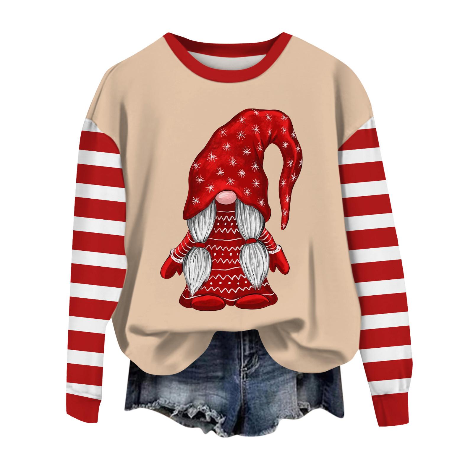 

Женские повседневные модные принты с длинным рукавом и круглым вырезом, пуловеры с капюшоном XXXL хаки