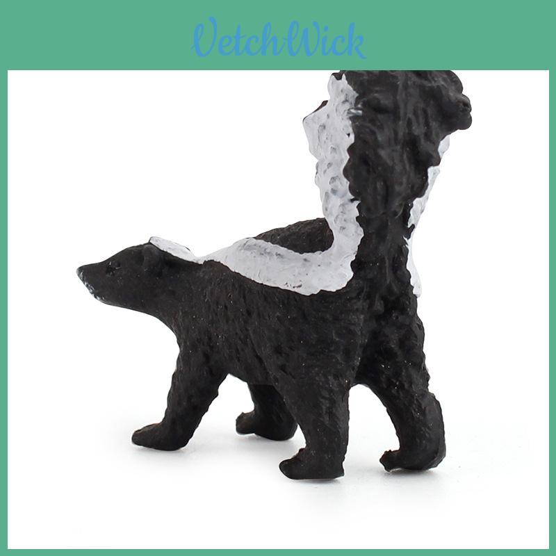 Childrens Pvc Static Animal Model Of Realistic Skunk For Educational Display And Collectors
