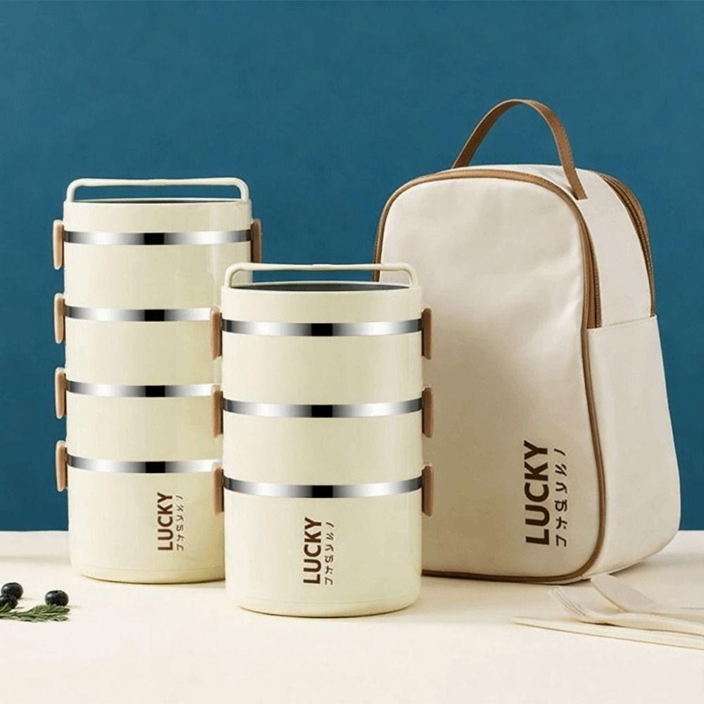Stainless Steel Multi-Layer Lunch Box Food Grade Instant Noodle Bowl Insulated Lunch Box Camping