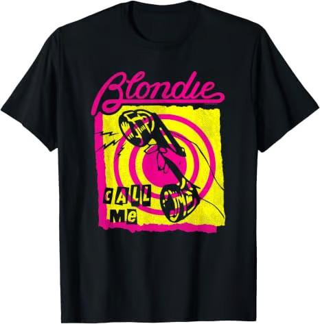 Винтажная футболка группы Blondie Call Me Colorful S