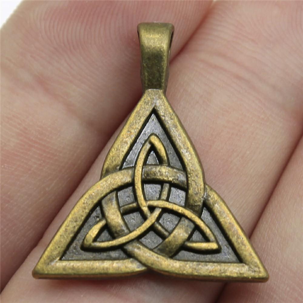 5pcs Charms Triquetra Antique Bronze Color Triquetra Symbol Charms Pendant Jewelry Triquetra Symbol Charms