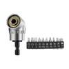 105 Degree Right Angle Driver Drilling and Driving Power Screwdriver Drill Attachment Adapter 1/4inch Hex Quick Changes
