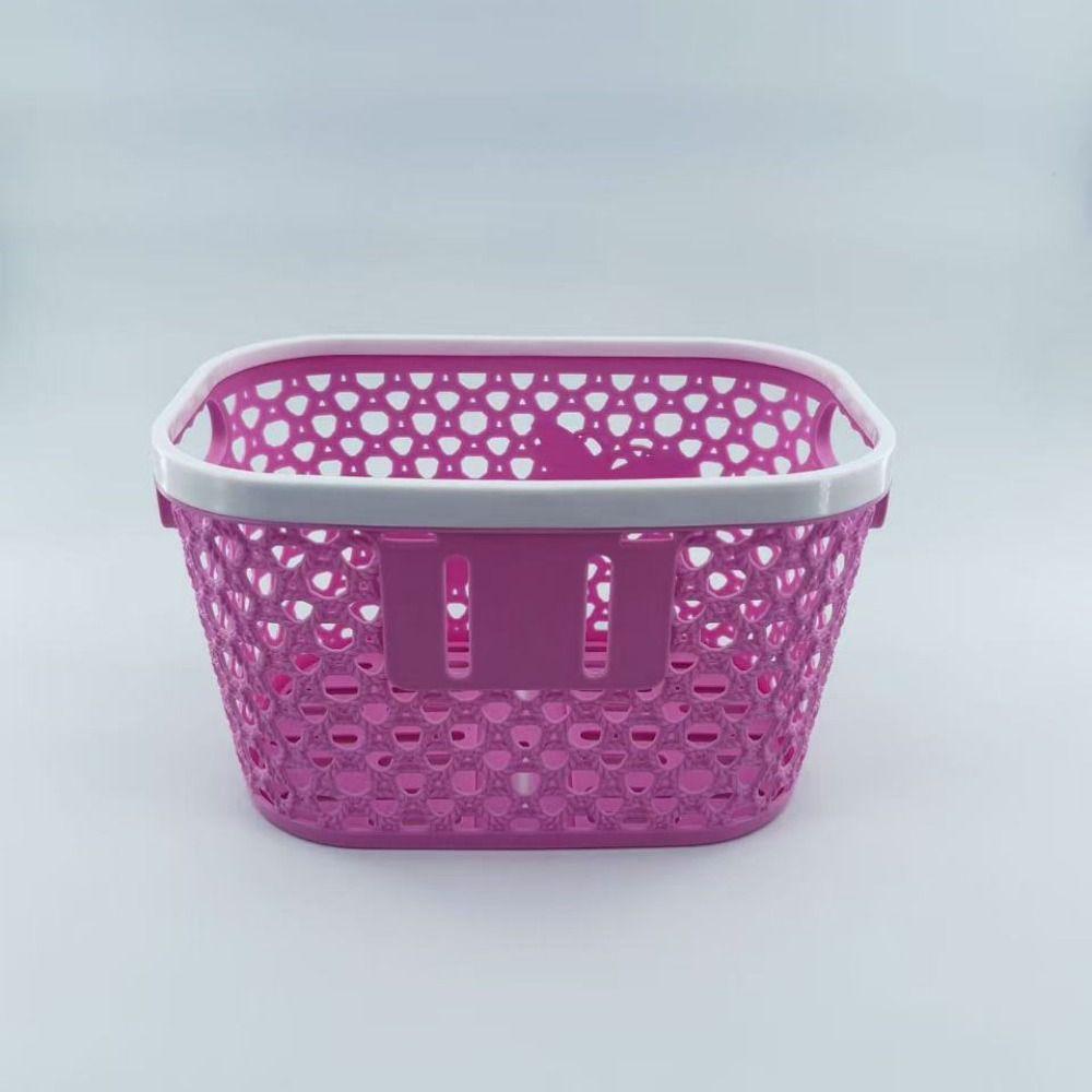 7 Colors Children Kids Bicycle Basket Thickened Plastic Walking Tool Storage Basket